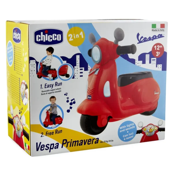 Outlet Cavalcabile Vespa Primavera Rossa Tricicli E Balance Bikes
