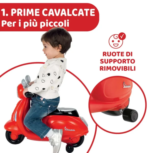 Outlet Cavalcabile Vespa Primavera Rossa Tricicli E Balance Bikes