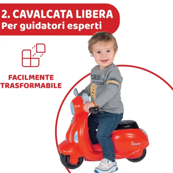 Outlet Cavalcabile Vespa Primavera Rossa Tricicli E Balance Bikes