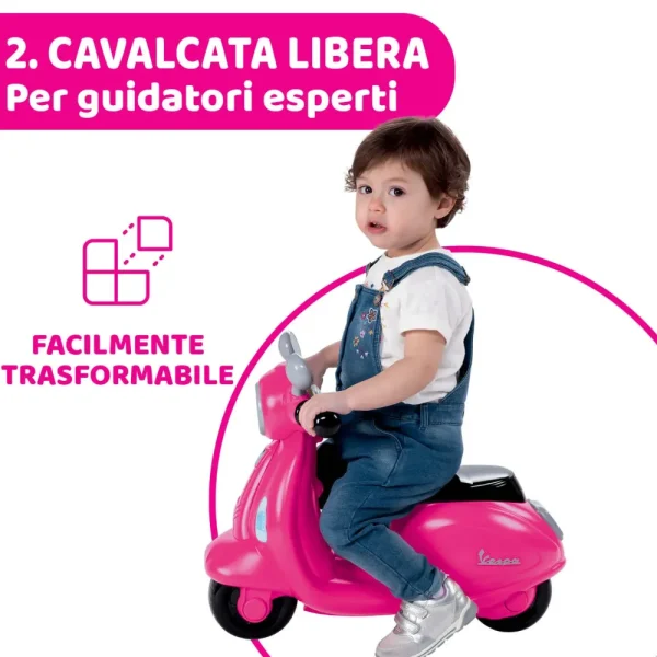 Shop Cavalcabile Vespa Primavera Rosa Tricicli E Balance Bikes