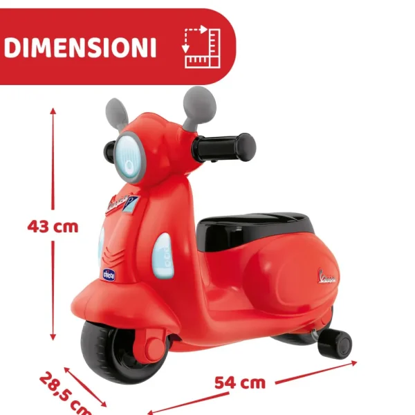 Outlet Cavalcabile Vespa Primavera Rossa Tricicli E Balance Bikes