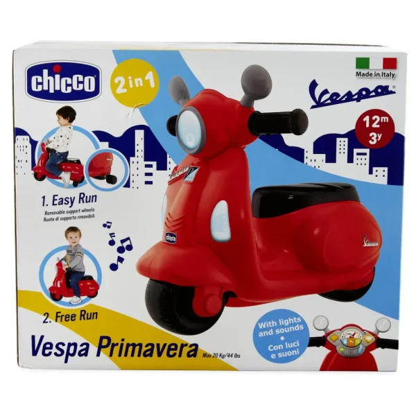 Outlet Cavalcabile Vespa Primavera Rossa Tricicli E Balance Bikes