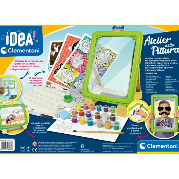 Best Sale Clementoni 18677 Idea Atelier Della Pittura, Set Pittura Per Bambini Moda, Gioielli, Decorazioni, Cosmetici