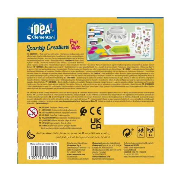 New Clementoni 18775 Idea Creazioni Brill Pop Style Moda, Gioielli, Decorazioni, Cosmetici