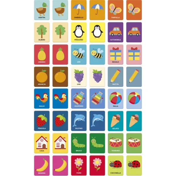 Store Clementoni 16432 Montessori Baby Primo Memo 48 Carte Tattili Primi Apprendimenti