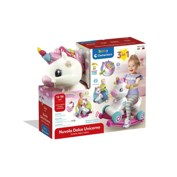 Shop Clementoni 17855 Nuvola Dolce Unicorno Cavalcabili E Primi Passi