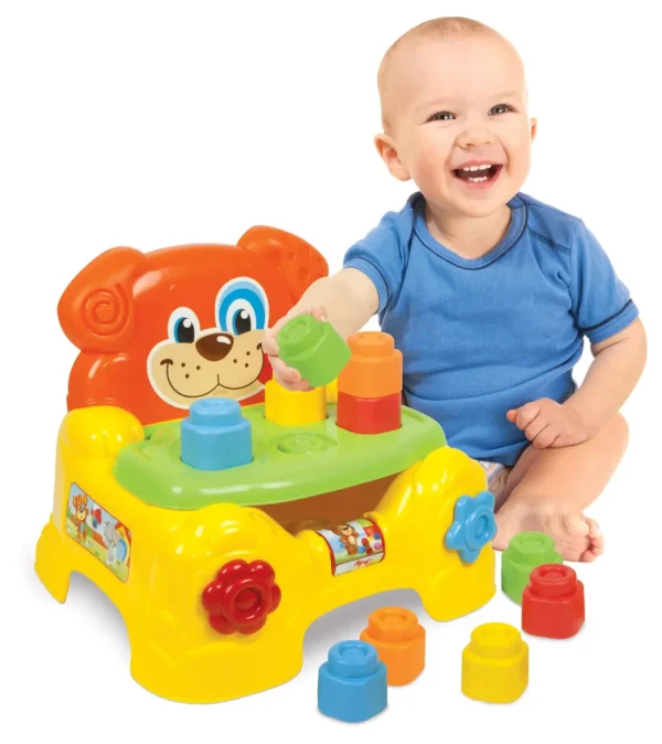 New Clementoni 17080 Poltroncina Portamattoncini Cagnolino Costruzioni Bambini