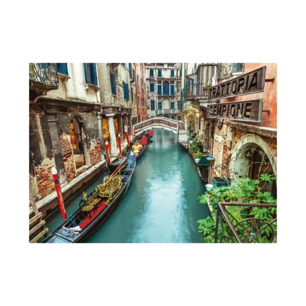 Hot 39458 Puzzle 1000 Italian Canal Venice 70 X 50 Cm Puzzle 1000 Pezzi