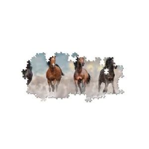 Sale 39607 Puzzle 1000 Pan Hqc Horses 98 X 33 Cm Puzzle 1000 Pezzi