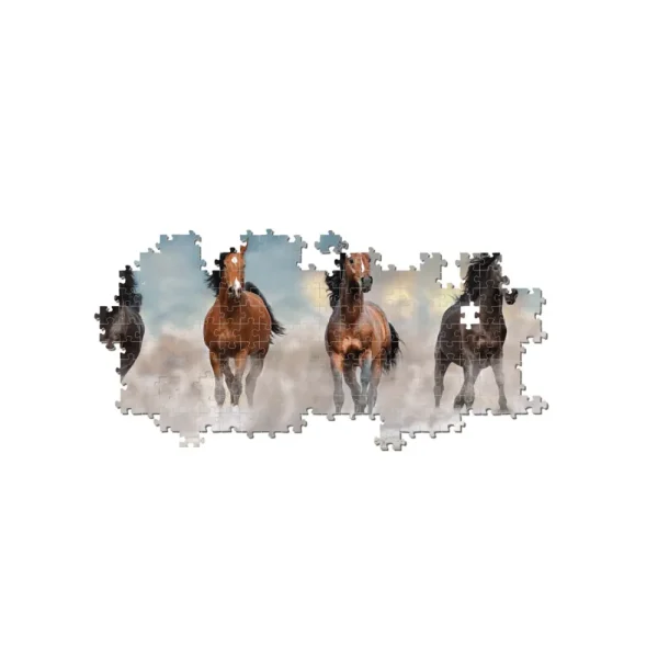Sale 39607 Puzzle 1000 Pan Hqc Horses 98 X 33 Cm Puzzle 1000 Pezzi