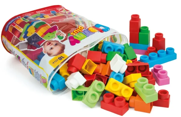 Hot Clementoni 14880 Sacca 60 Pezzi Costruzioni Bambini