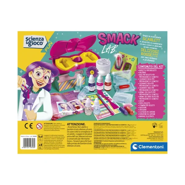 Clearance Clementoni 19353 Smack Lab Ricco Kit Scientifico E Creativo Giochi Scientifici