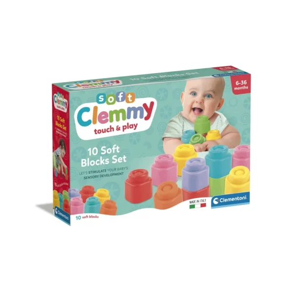 Cheap Clementoni 17988 Soft Confezione 10 Mattoncini Costruzioni Bambini