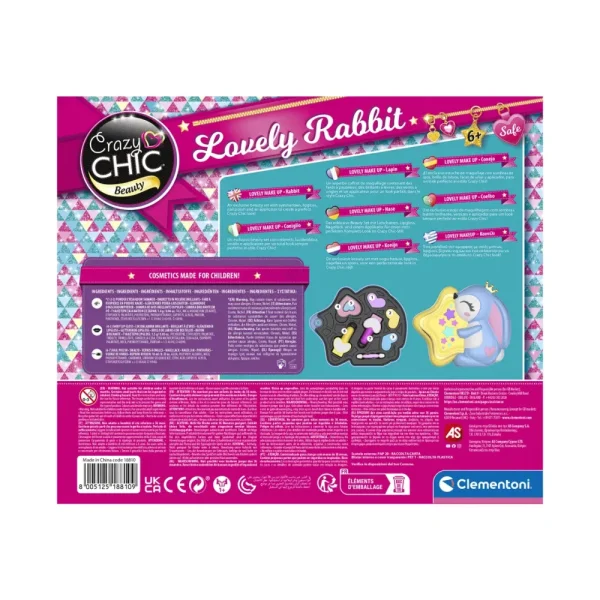 Fashion Crazy Chic Lovely Make Up Rabbit, 18810 Moda, Gioielli, Decorazioni, Cosmetici