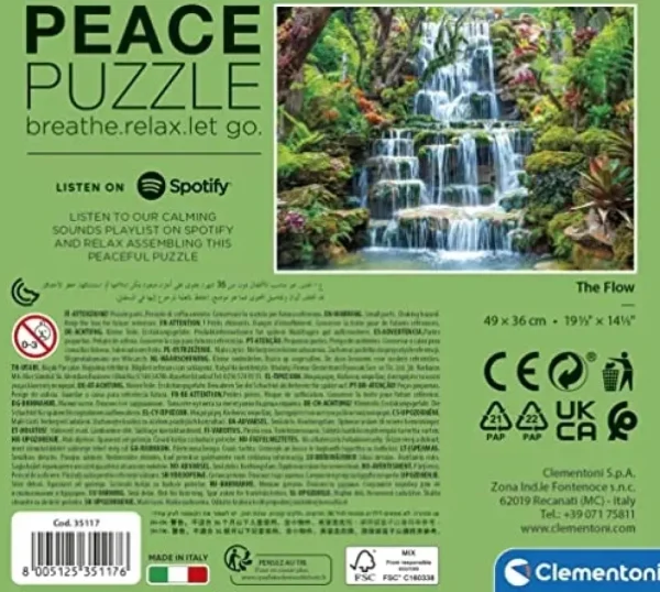 Outlet Peace Puzzle The Waterfall 500 Pezzi Puzzle 500 Pezzi