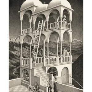 Shop Puzzle Novo Art Series M. C. Escher, "Belvedere" 1000 Pezzi, Puzzle Adulti Puzzle 500 Pezzi