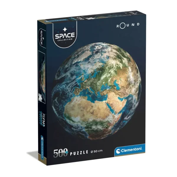 New Puzzle Round Space Collection Earth 500 Pezzi, Puzzle Adulti Puzzle 500 Pezzi