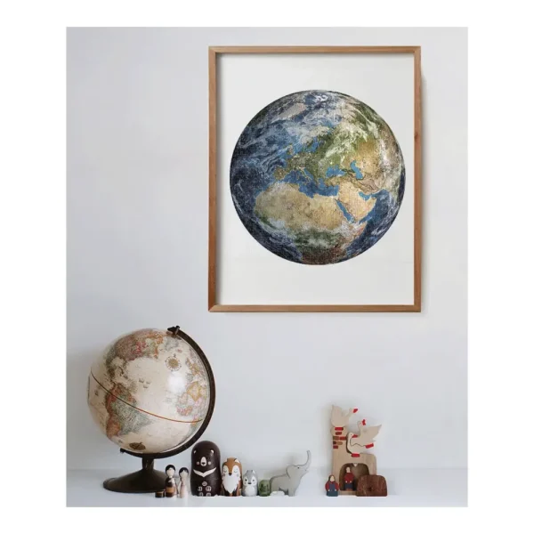 New Puzzle Round Space Collection Earth 500 Pezzi, Puzzle Adulti Puzzle 500 Pezzi