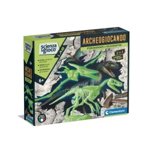 Cheap Clementoni Science & Play Lab Archeogiocando: Pteranodonte E Velociraptor, 19375 Giochi Scientifici