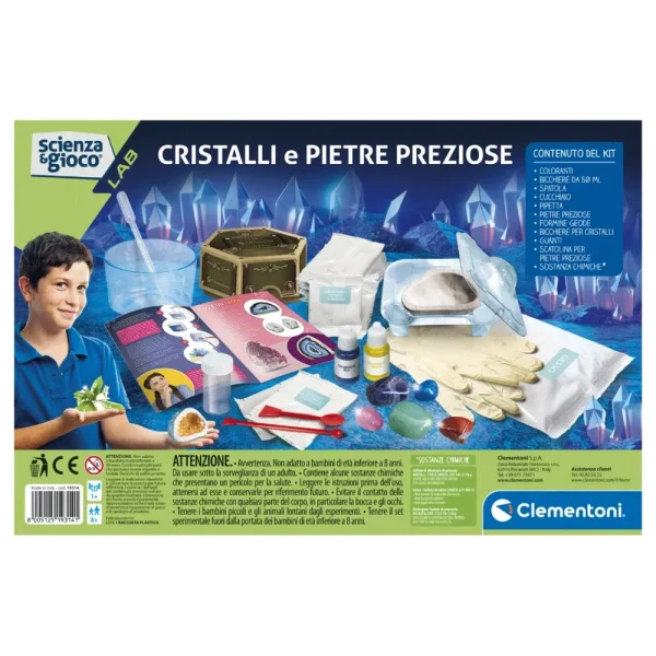 Store Clementoni Lab Cristalli Giganti E Pietre Preziose Giochi Scientifici