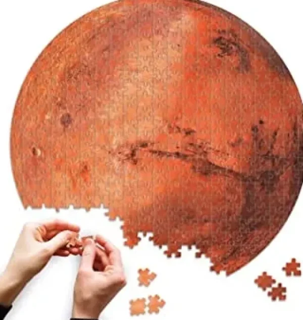 Flash Sale Space Collection Puzzle Round Mars 500 Pezzi Puzzle 500 Pezzi