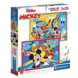 New Supercolor Puzzle Disney Mickey 2 20 Pezzi Puzzle Per Bambini