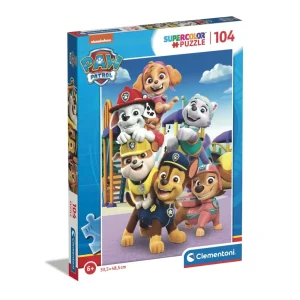 New Supercolor Puzzle Paw Patrol 104 Pezzi, Puzzle Bambini 6 Anni Puzzle Per Bambini