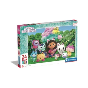 Hot Supercolor Puzzle Gabby'S Dollhouse 24 Maxi Pezzi, Puzzle Bambini 3 Anni Puzzle Per Bambini