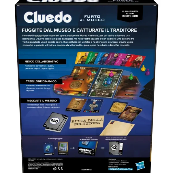 Cheap Cluedo Escape Furto Al Museo, Un Gioco Di Misteri Ed Enigmi In Versione Escape Game, Un Gioco Da Tavolo Cooperativo Per Famiglie, Dai 10 Anni In Su, Da 1 A 6 Giocatori Giochi Escape Room Ed Enigmi