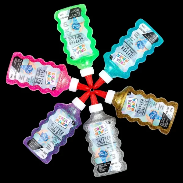 Clearance Colla Glitter 177 Ml Blu Mosaici, Sabbia, Glitter