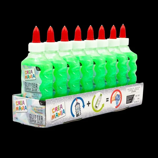 Fashion Colla Glitter 177 Ml Verde Mosaici, Sabbia, Glitter