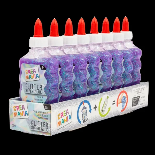 Fashion Colla Glitter 177 Ml Viola Mosaici, Sabbia, Glitter