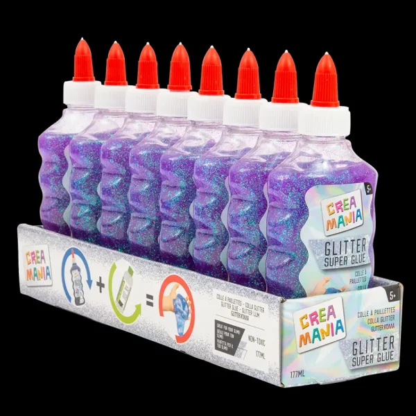 Fashion Colla Glitter 177 Ml Viola Mosaici, Sabbia, Glitter