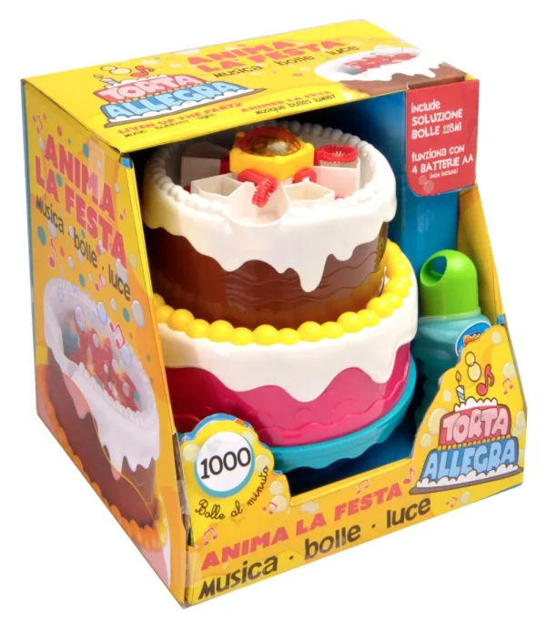 Best Coloratissima Torta Di Compleanno Sparabolle Con Luci E Musica Pistole Ad Acqua