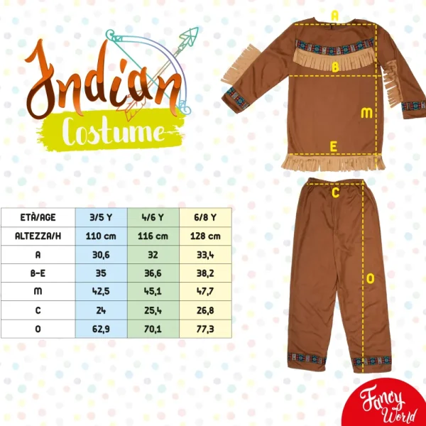 Discount Costume Da Indiano Travestimenti