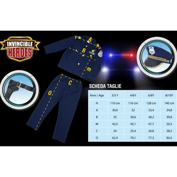 Best Costume Poliziotto Disponibile In Diverse Taglie Travestimenti