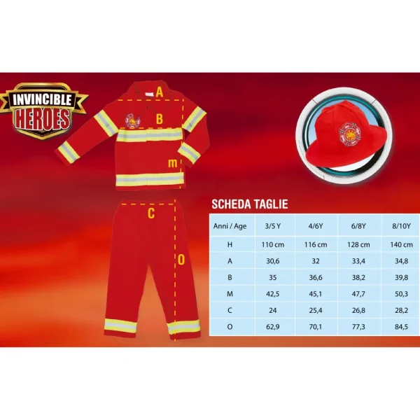 Cheap Costume Pompiere Disponibile In Diverse Taglie Travestimenti