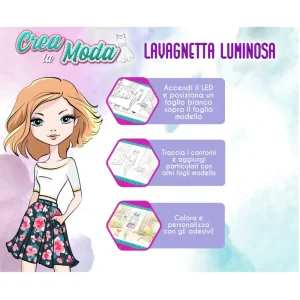 Cheap Creations Crea La Moda Lavagnetta Luminosa Con Accessori Moda, Gioielli, Decorazioni, Cosmetici