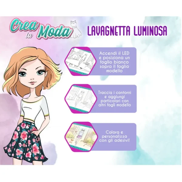 Cheap Creations Crea La Moda Lavagnetta Luminosa Con Accessori Moda, Gioielli, Decorazioni, Cosmetici