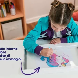 Hot Lavagna Luminosa Deluxe Maxi Superficie, Super Lavagna Cancellabile Per Colorare, Eta Consigliata: 6-10 Anni Cancelleria E Accessori