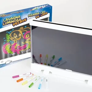 Hot Lavagna Luminosa Deluxe Maxi Superficie, Super Lavagna Cancellabile Per Colorare, Eta Consigliata: 6-10 Anni Cancelleria E Accessori