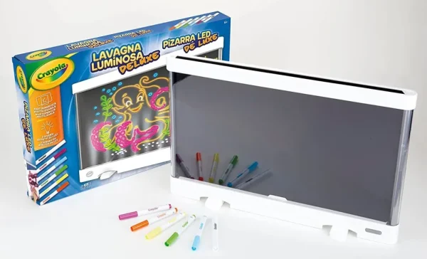 Hot Lavagna Luminosa Deluxe Maxi Superficie, Super Lavagna Cancellabile Per Colorare, Eta Consigliata: 6-10 Anni Cancelleria E Accessori