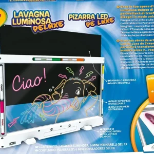 Hot Lavagna Luminosa Deluxe Maxi Superficie, Super Lavagna Cancellabile Per Colorare, Eta Consigliata: 6-10 Anni Cancelleria E Accessori