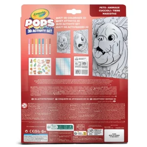 Shop Pops 3D Activity Set Cuccioli 3 Soggetti Colora E Crea Disegni Tridimensionali Kit Artistici E Pittura