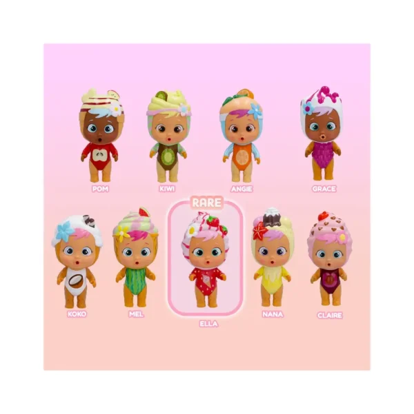 New Cry Babies Magic Tear Icy World Frozen Frutti, 9 Bamboline Da Collezionare, Profumano Di Frutta E Piangono Lacrime Che Creano Neve; Regalo Ideale Per Bambini Dai 3 Agli 8 Anni. Mini Dolls