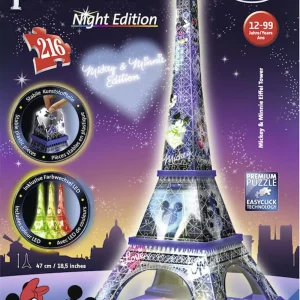 Store 3D Puzzle Building Night Edition Tour Eiffel Best Seller Disney Disney Marche Puzzle 3D