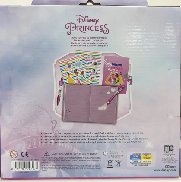 Cheap Diario Dei Segreti Con Lucchetto Penna Magica Penna Clip E Accessori Con Licenza Di Princess Scuola