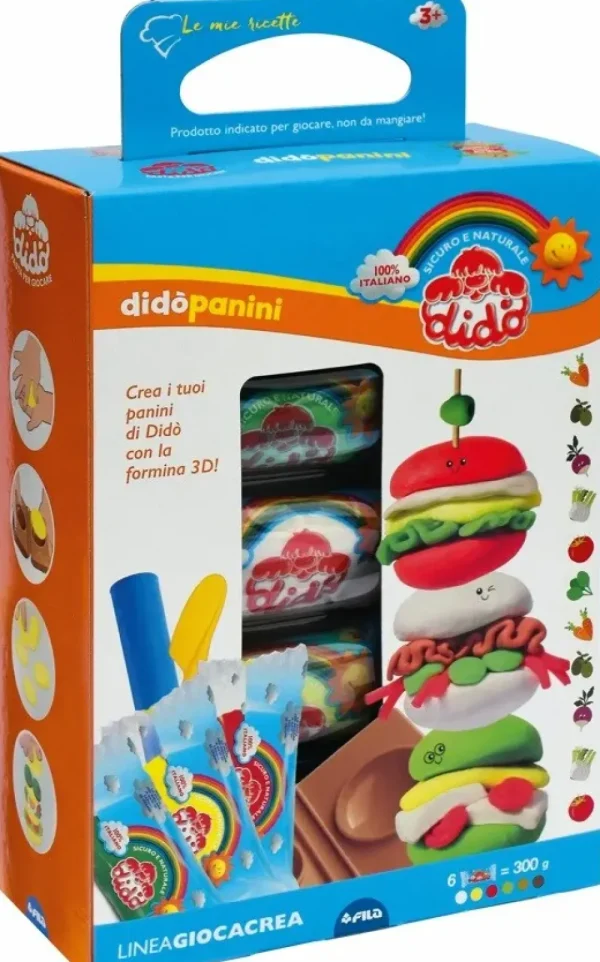 Best Sale Giocacrea Le Mie Ricette Panini Set Creativo Con Pasta Per Giocare Plastilina E Pasta Modellabile
