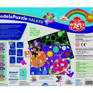 Discount Model & Puzzle Galaxy Maxi Puzzle Fosforescente E Pasta Per Giocare Plastilina E Pasta Modellabile