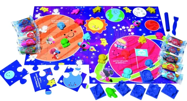 Discount Model & Puzzle Galaxy Maxi Puzzle Fosforescente E Pasta Per Giocare Plastilina E Pasta Modellabile